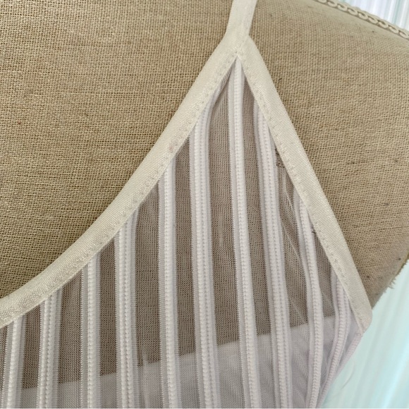 White Sheer Open Back Midi Dress NWT Size Small - Picture 14 of 17